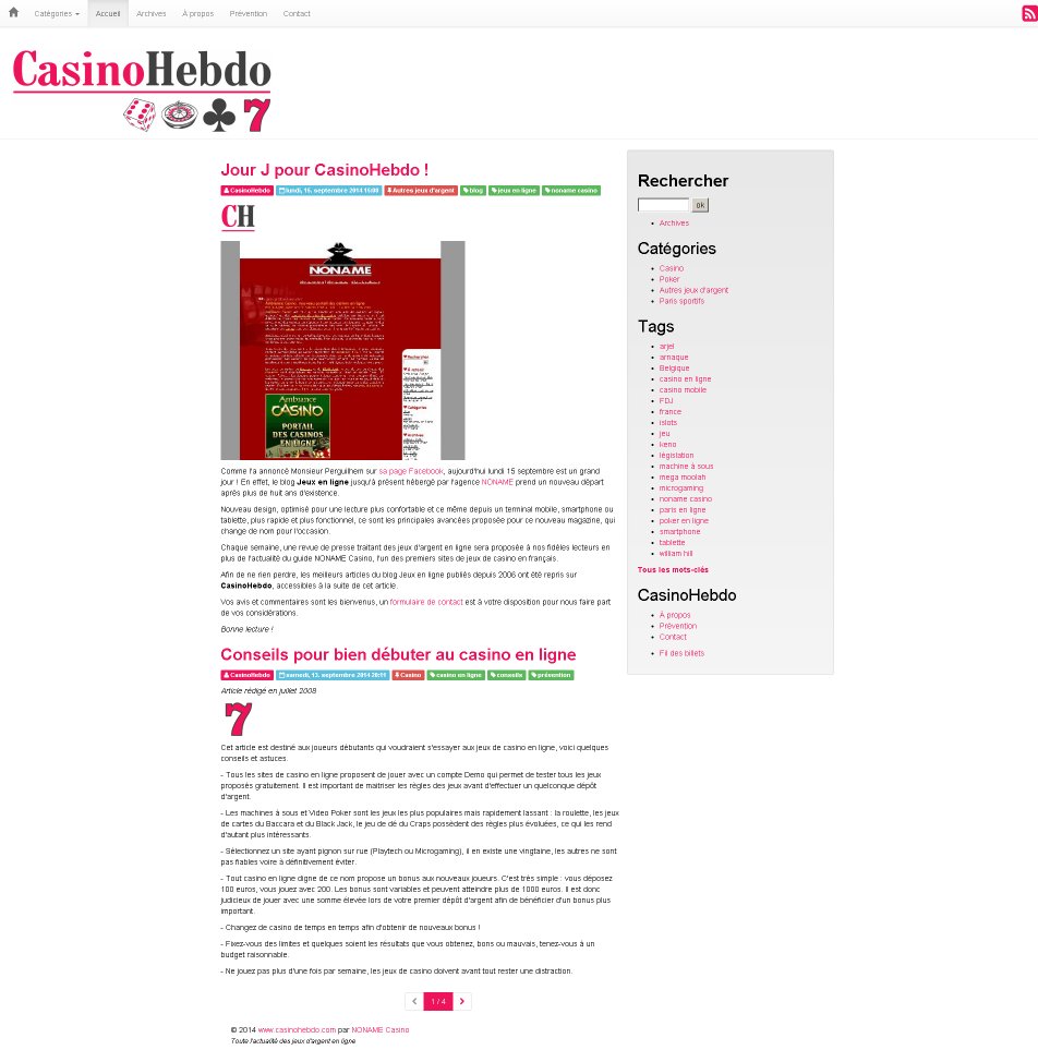 Détails : CasinoHebdo magazine